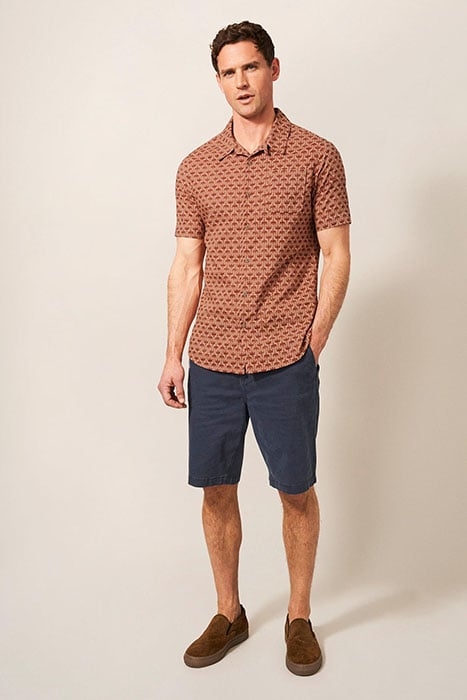 EAGLE PRINTED SLIM FIT SHIRT MID PINK 1