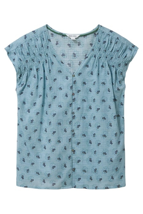 RAE  COTTON VEST TEAL 3