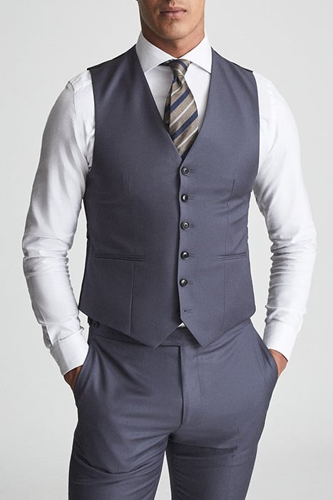 HIKED WAISTCOAT BLUE 1