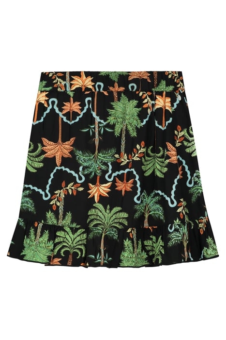 GIRLS VENICE SKIRT JAIPUR PALM BLACK 2