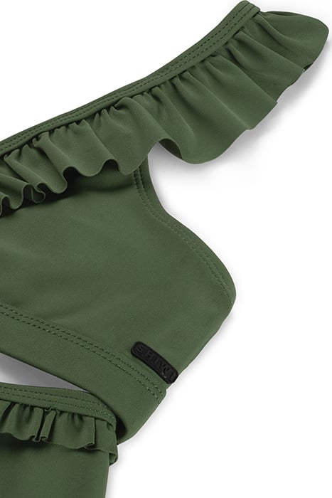 GIRLS BELLA HIPSTER BIKINI SET OLIVE GREEN 3