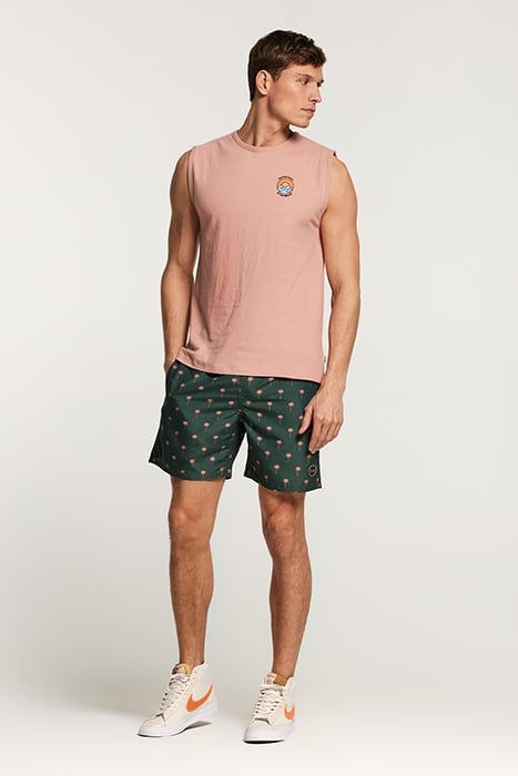 MEN MATTHEW NO BAD DAYS SINGLET OLD ROSE PINK 3