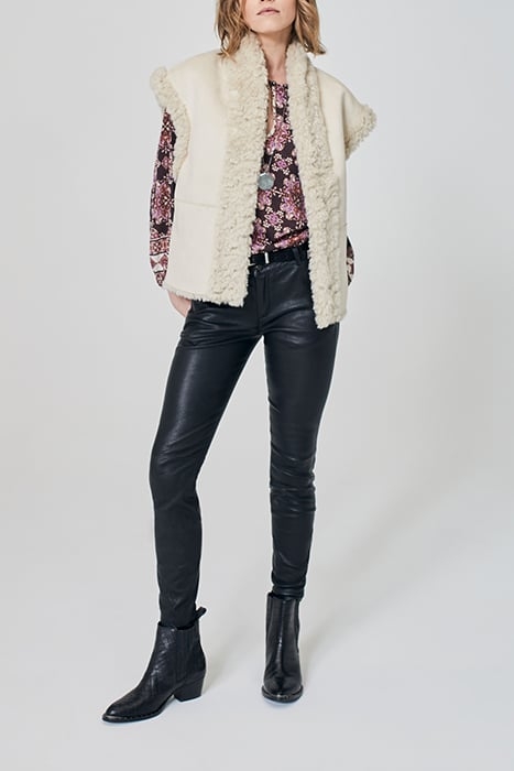 PURPLE BOHO PRINT VOILE BLOUSE 3