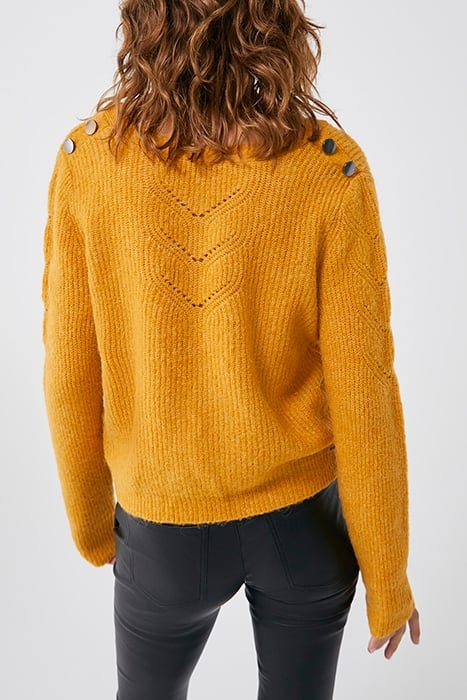 YELLOW REVERSIBLE KNIT SWEATER WOMEN 2