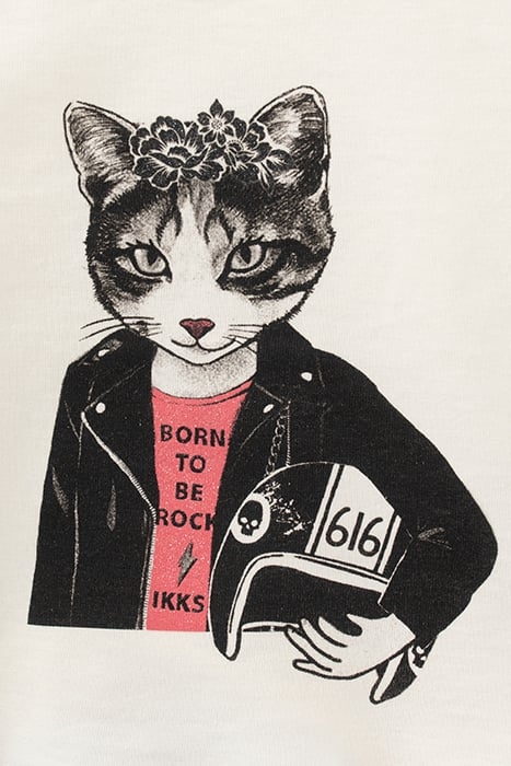 BABY GIRLS’ ECRU ORGANIC COTTON SLOGAN VEST TOP 4