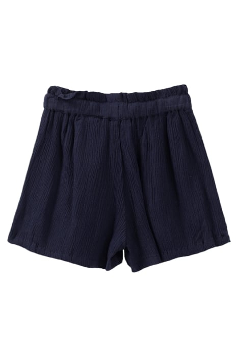 BABY GIRLS’ NAVY SHORTS WITH EMBROIDERED RUFFLES 2
