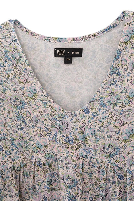 GIRLS’ ECRU FLOWERY PRINT LENZING™ ECOVERO™ BLOUSE 3