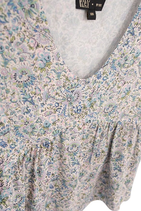 GIRLS’ ECRU FLOWERY PRINT LENZING™ ECOVERO™ BLOUSE 5