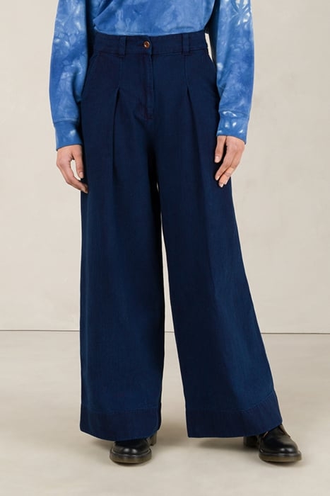 RAPUNZEL INDIGO HERRINGBONE 1