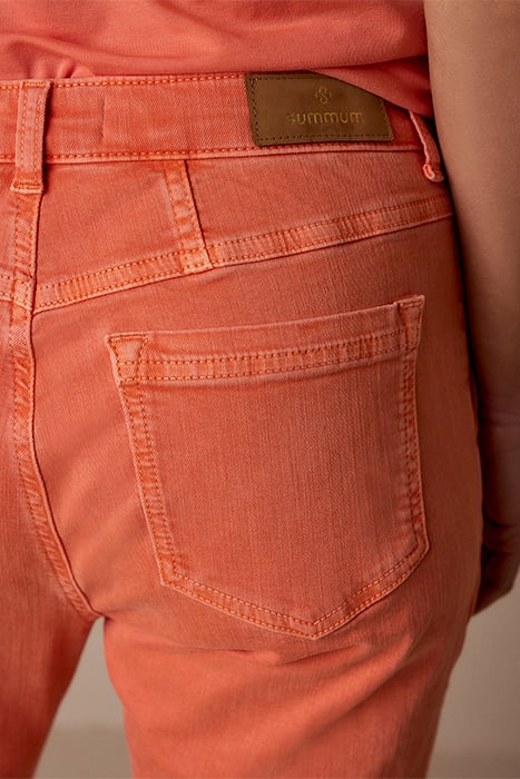 SLIM PANT GRAIN STRETCH TWILL FRESH PAPAYA 4