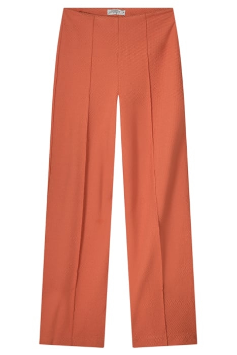 TROUSERS WAFFLE JERSEY WARM APRICOT 4