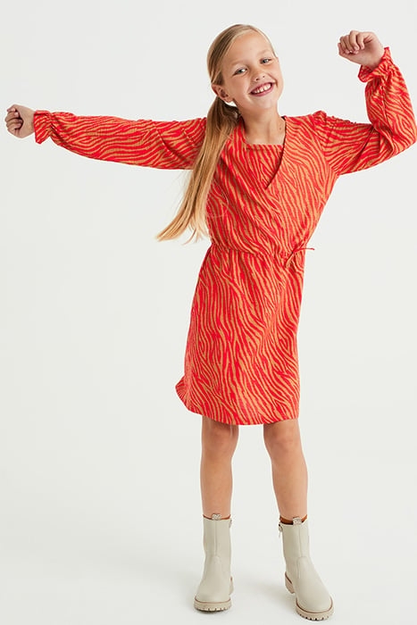 DRESS MID LENGTH LIGHT BROWN 1