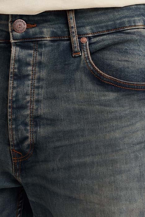 5-POCKET MID WAIST DARK BLUE 4