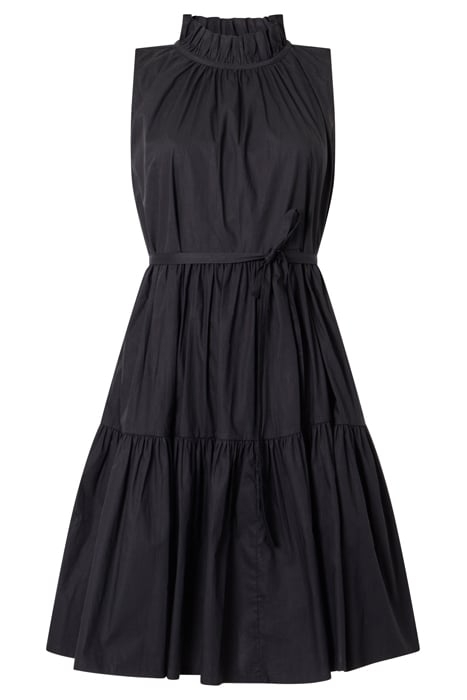 RHODES CONSCIOUS POPLIN SLEEVELESS DRESS BLACK 3