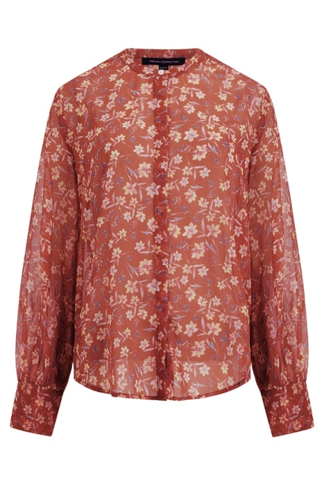 CECILA RECYCLED HALLIE CRINKLE SHIRT HONEY BRONZE 4