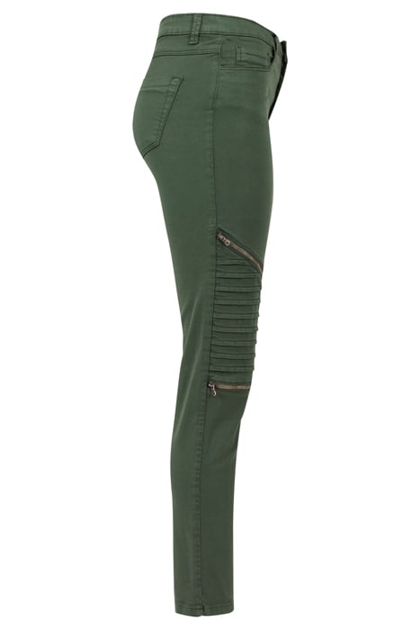 LADIES STRETCH BIKER PANTS OLIVE 5
