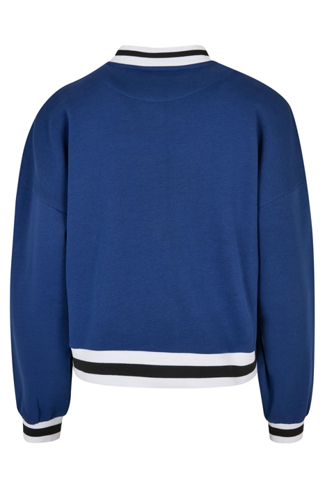 LADIES OVERSIZED COLLEGE SWEAT JACKET SPACEBLUE 5