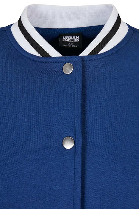 LADIES OVERSIZED COLLEGE SWEAT JACKET SPACEBLUE 8