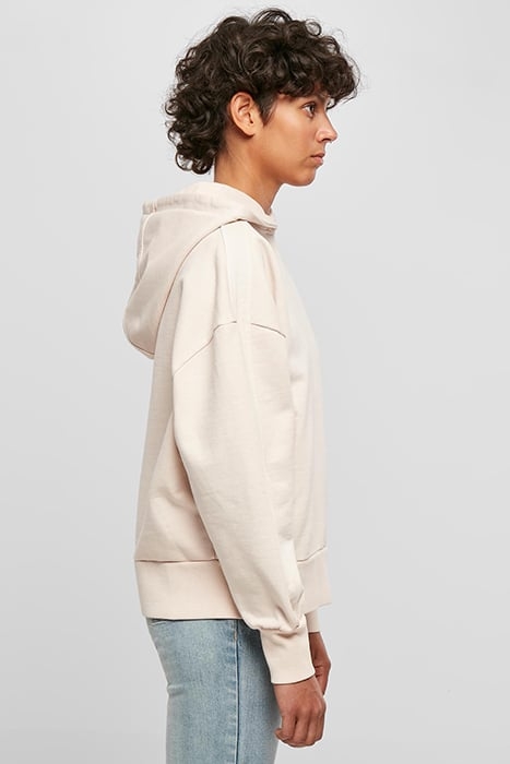 LADIES HEAVY TERRY GARMENT DYE HOODY PINK 7