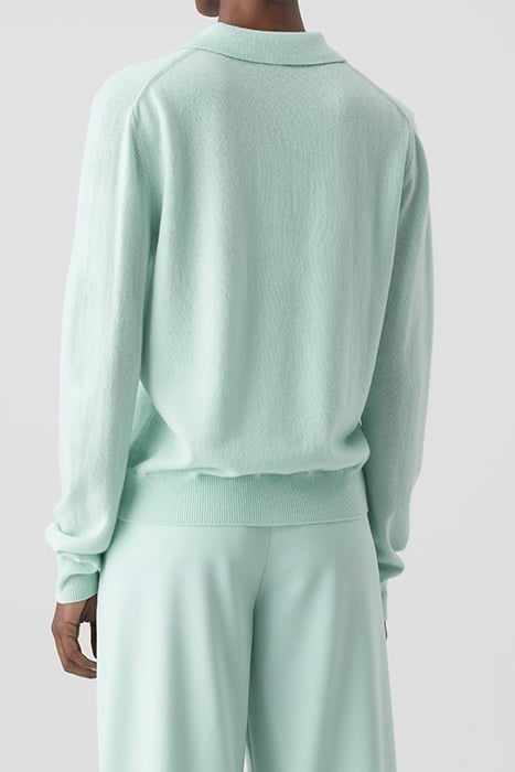 WOMEN POLO LONGSLEEVE FRESH MINT 2