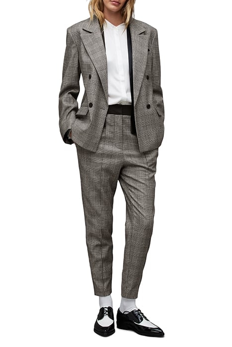 BEA CHECK TROUSER GREY 2