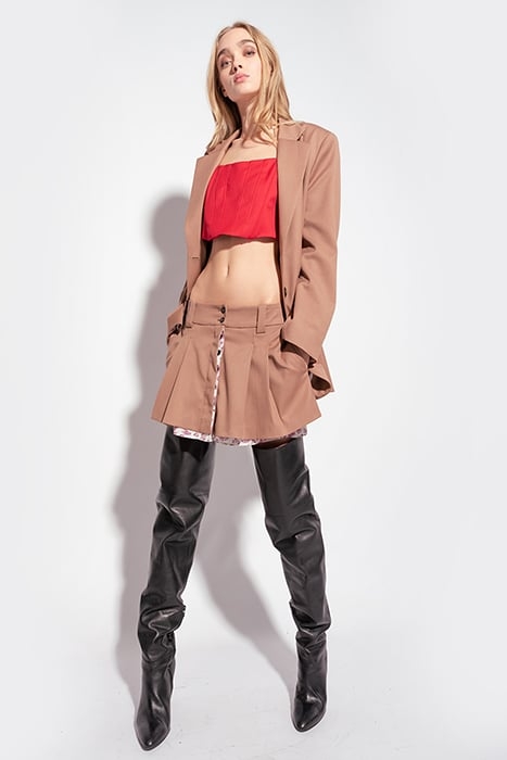 CANELLO GONNA DIAGONALE COMPAC BEAVER FUR 1