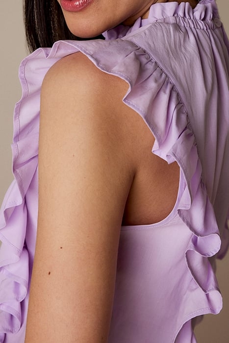 TOP RUFFLES TENCEL/COTTON SOFT ORCHID 4
