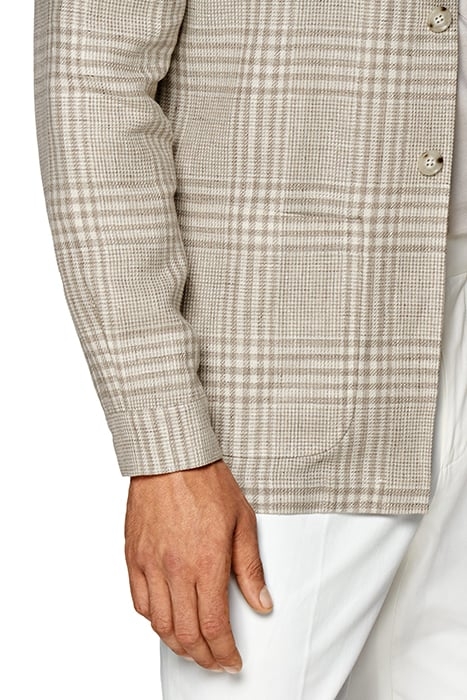 LIGHT BROWN CHECKED GREENWICH SHIRT-JACKET LIGHT BROWN 6