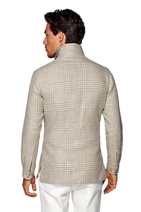 LIGHT BROWN CHECKED GREENWICH SHIRT-JACKET LIGHT BROWN 2