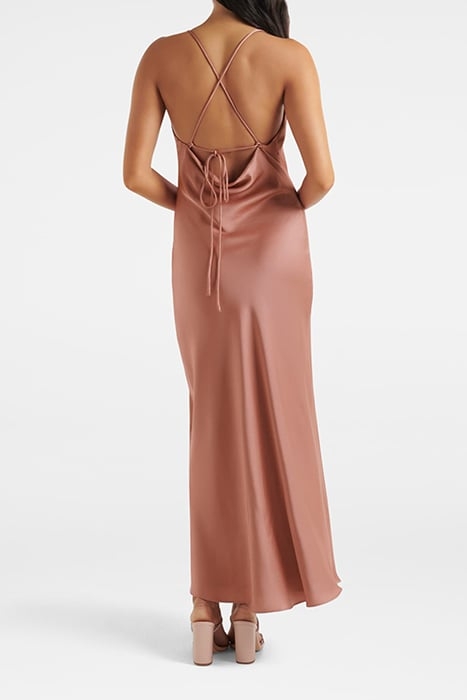 BLAIR BACK DETAIL MIDI DRESS DUSTY ROSE 2