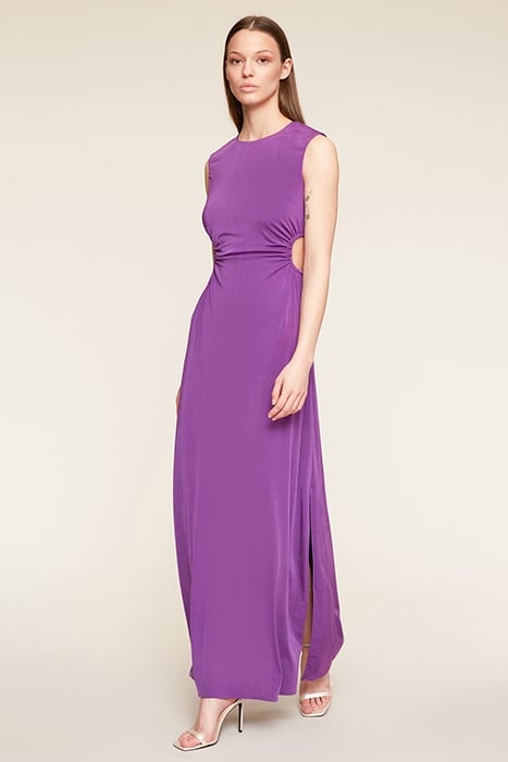 ELEGANT DRESS WITH CUT-OUT PURPLE 1