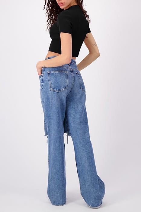 HIGH COLLAR RIB TOP BLACK 3