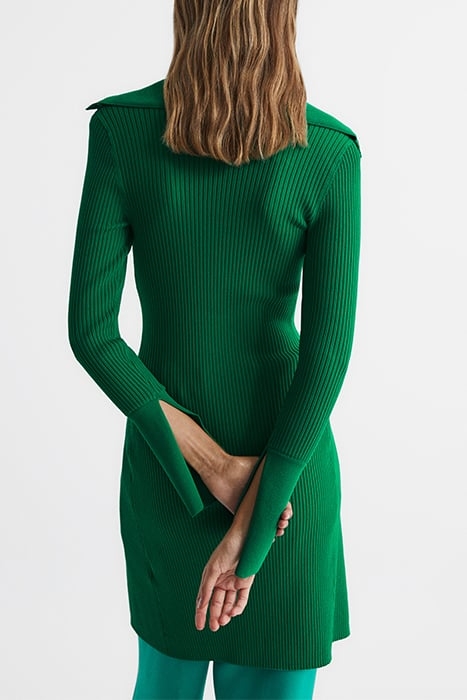 RIA-BUTTON CARDIGAN GREEN 2