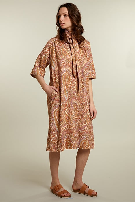 FANTASY BELTED COTTON DRESS 1