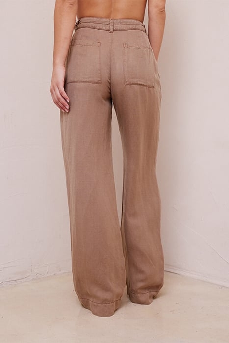 HARPER CLEAN HEM HIGH WAIST MOCHA CHOCOLATE 2