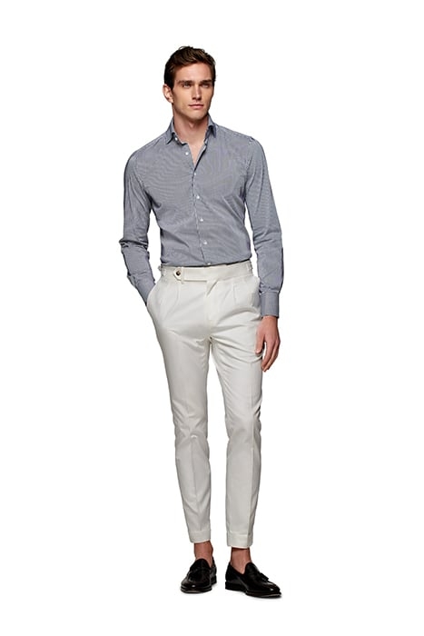 LUXURY STRETCH NAVY STRIPE NAVY 5