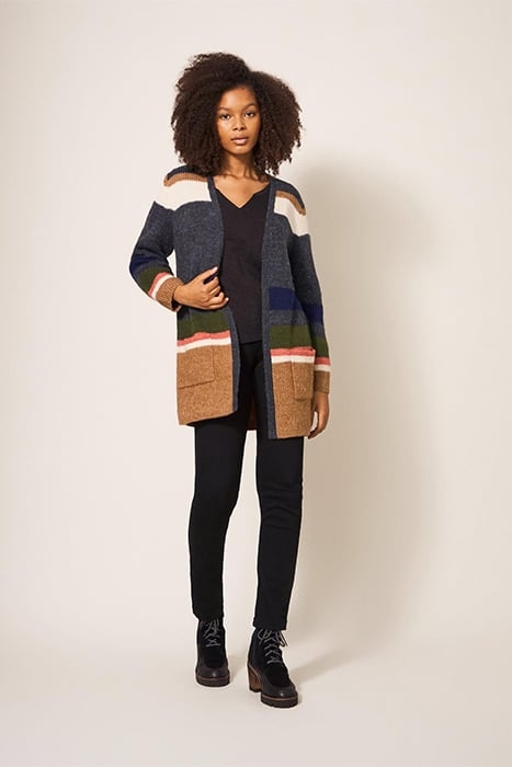 ERICA LONGLINE CARDI BLUE 1