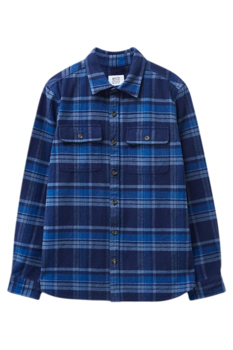 DARWEN CHECK OVERSHIRT DARK NAVY 3