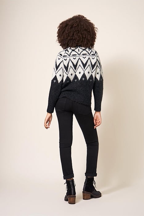 BLACK FAIRISLE JUMPER BLACK 3