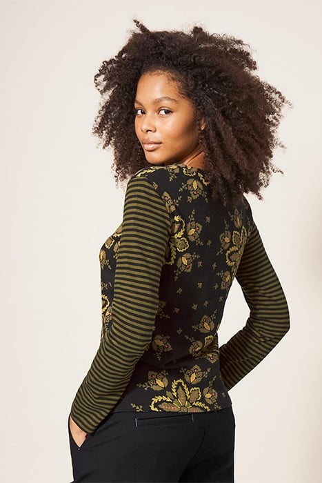 WHISPER TEE BLACK PRINTED 2