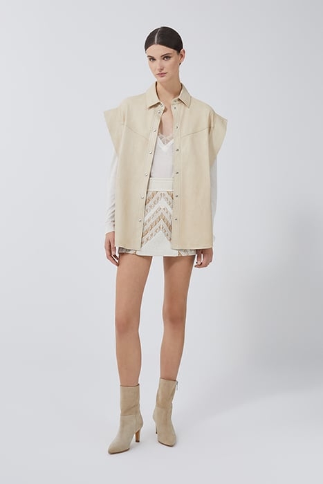 MULLEN OVERSHIRT IN BEIGE 1