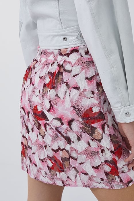 CARTIS MINI SKIRT IN MIXED PINK 2