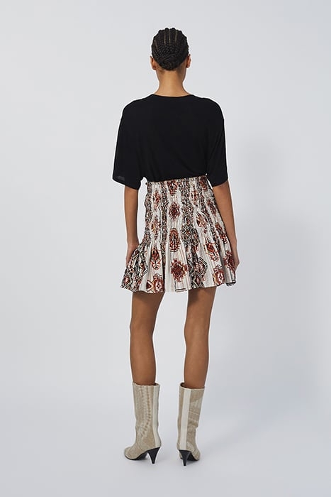 TOMIE MINI SKIRT IN MULTICO ORANGE 4