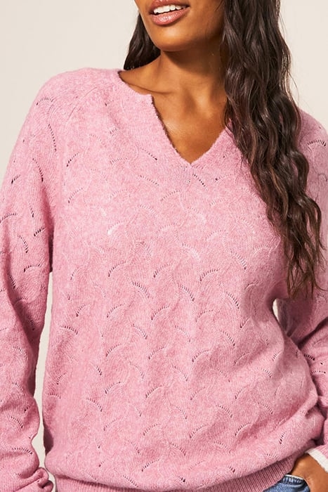 JENNIE POINTELLE JUMPER MID PINK 3