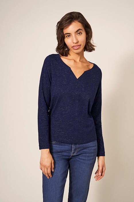 NELLY  SPARKLE TEE DARK NAVY 1