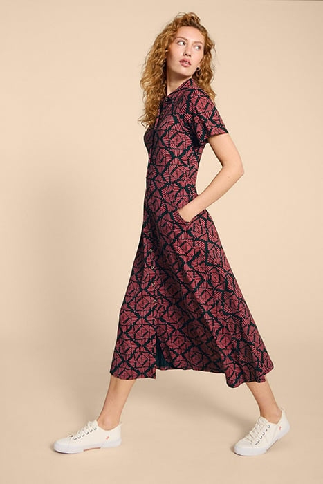 RUA JERSEY SHIRT DRE PINK PRINTED 3