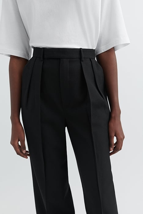 JACKIE PLEAT TROUSER BLACK 6