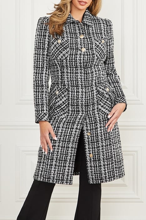 MEGAN COAT CHECK BLACK AND WHIT 6
