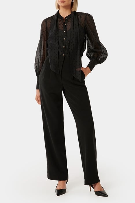 VIENNA ORGANZA BLOUSE BLACK 3