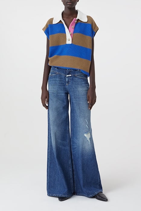 SLEEVELESS POLO KNITS ECRU 3